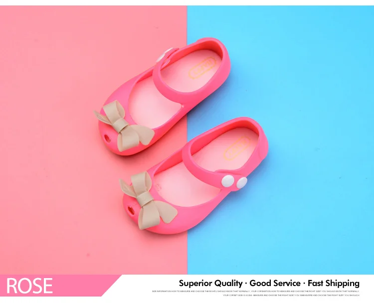 Kids Garden Shoes 2018 New Girls Sandals Jelly Crystal Waterproof Children Shoes Girl Slippers Summer Bowknot Princess Shoes 578 578 (8)