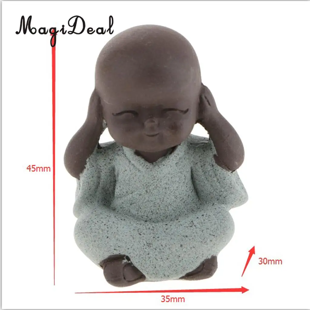 Chinese Kung Fu Tea Pet Little Buddha Monk Statue for Home Tea House Tea Party Decoration