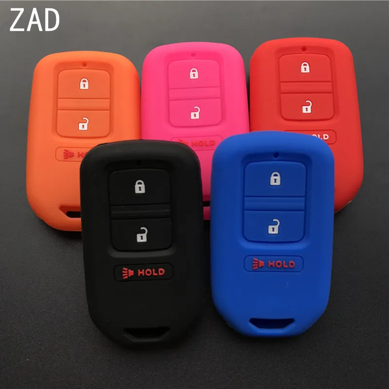 ZAD silicone rubber car key case cover for honda fit jade CRV VEZEL XRV CRIDE 3 buttons | Автомобили и мотоциклы
