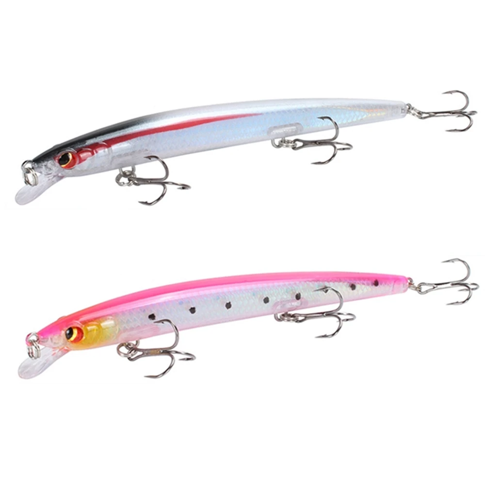 

Minnow Fishing Lure Laser Floating Artificial Bait 3D Eyes 13.8cm 15.4g Fishing Wobblers Diving 0.3-1m Trout Pike Carp Fishing