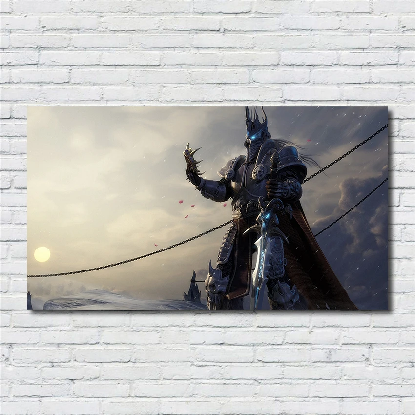 

World of WoW Lich King Painting quality Home Decor Art Decor living posters wall art canvas painting R65