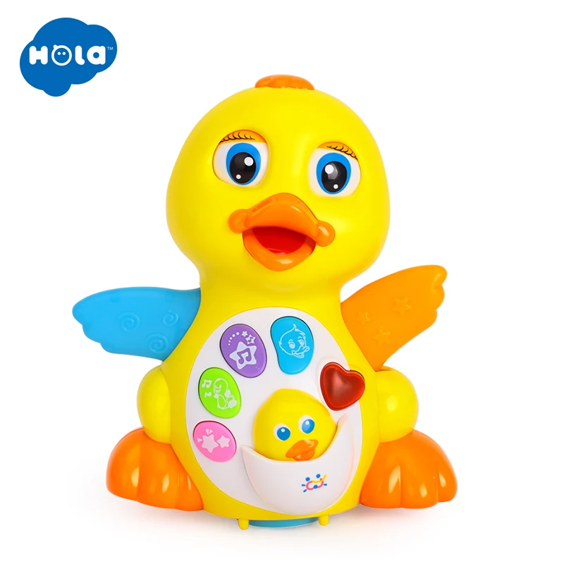 Tanie Tańcząca kaczka ze światłem muzyką elektryczną uniwersalną i huśtawką gęsią ze światłem muzyką (3 kolory różne)