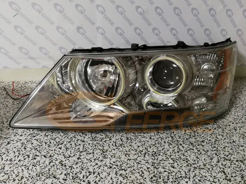 Для Hyundai Sonata NF трансформирует 2008 2009 2010 отличное Ультра яркое освещение COB led angel eyes kit halo кольца