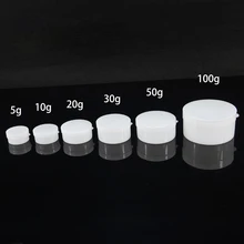 10 шт 5 г/20 г/30 г/50 г пластиковые многоразовые бутылки с мазью пустые косметические банки горшок тени для век контейнер для крема для лица многоразовая коробка