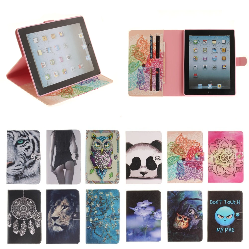 

M3 lite 10 Case Tiger Lion Van Gogh panda print PU Leather Stand Tablet Cover Shell for Huawei MediaPad M3 Lite 10 (10.1 Inch)