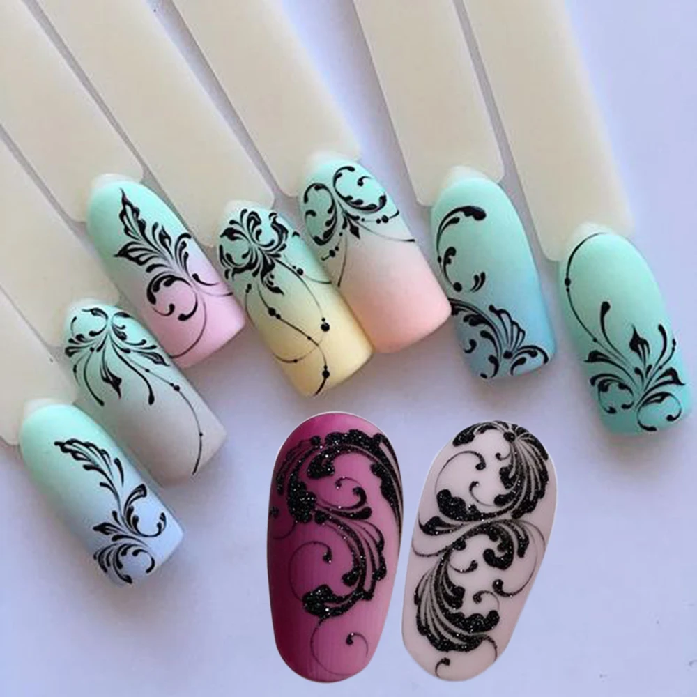 1 шт. декоративная наклейка для ногтей|nail sticker flower|water transfer decalswater |