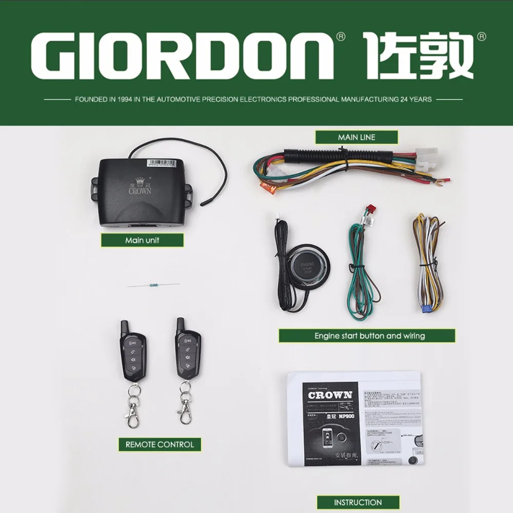  Smartphone car alarm system compatible with ios and android phone car engine start stop system remo