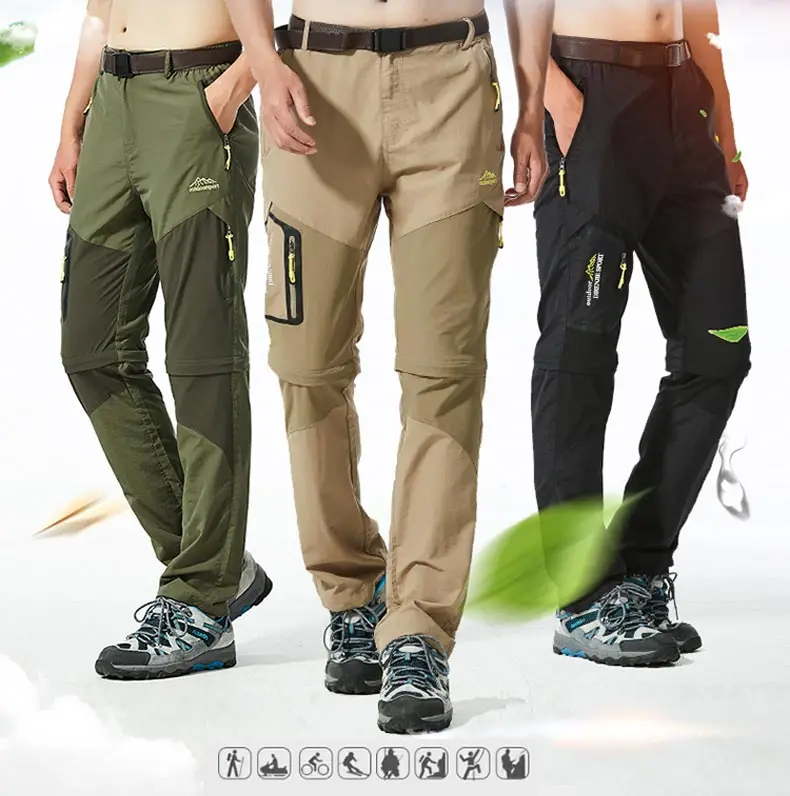Facecozy 2019 Для мужчин Открытый Отдых Пеший Туризм брюки мужские спортивные брюки треккинг быстросохнущая брюки для альпинизма рыболовные