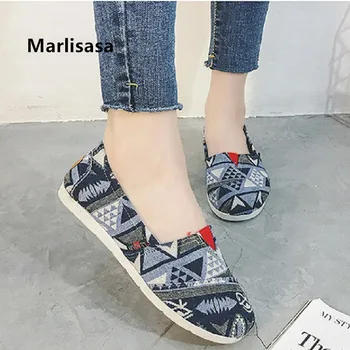 

Marlisasa Women Cute Pattern Canvas Flat Shoes Lady Spring & Summer Slip on Loafers Ballet Dance Shoes Zapatos De Mujer F2013