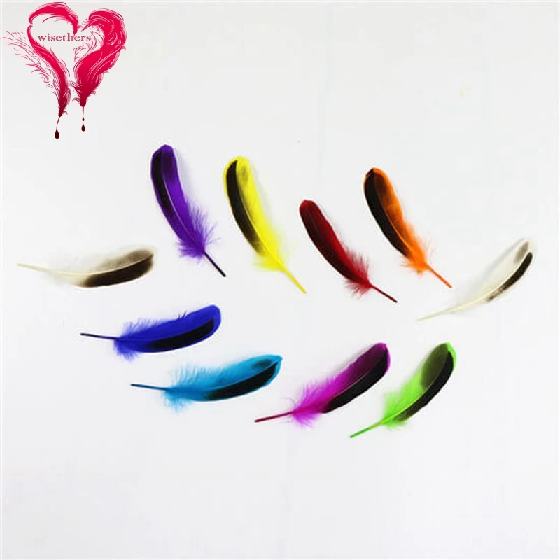

50 PCS/Lot Size 10-15 CM Beautiful Soft Dyed Colored Mallard Wild Duck Feathers Costume Jewelry DIY Crafts Decoration 8 Colors