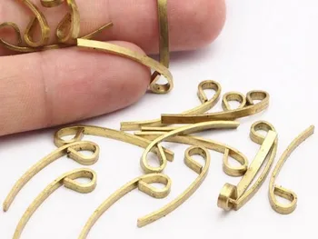 

20 Raw Brass Charms (25x2x0.80 mm) BS-1349