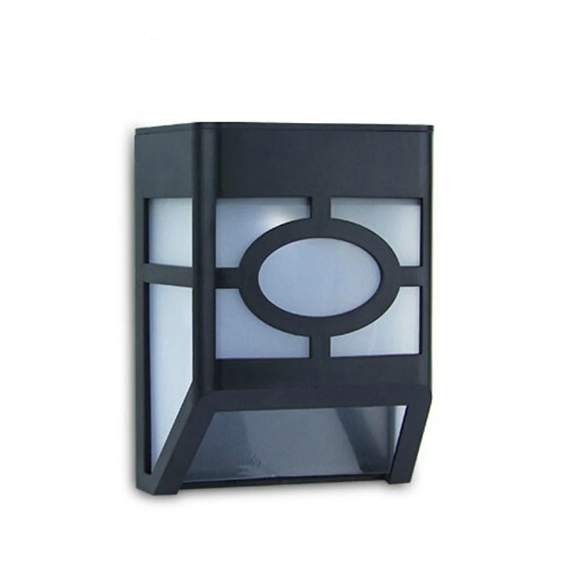 Outdoor Sun Solar Lamps Powered Retro Style Led Light Garden Fence Yard Path Wall Lamp Black | Лампы и освещение