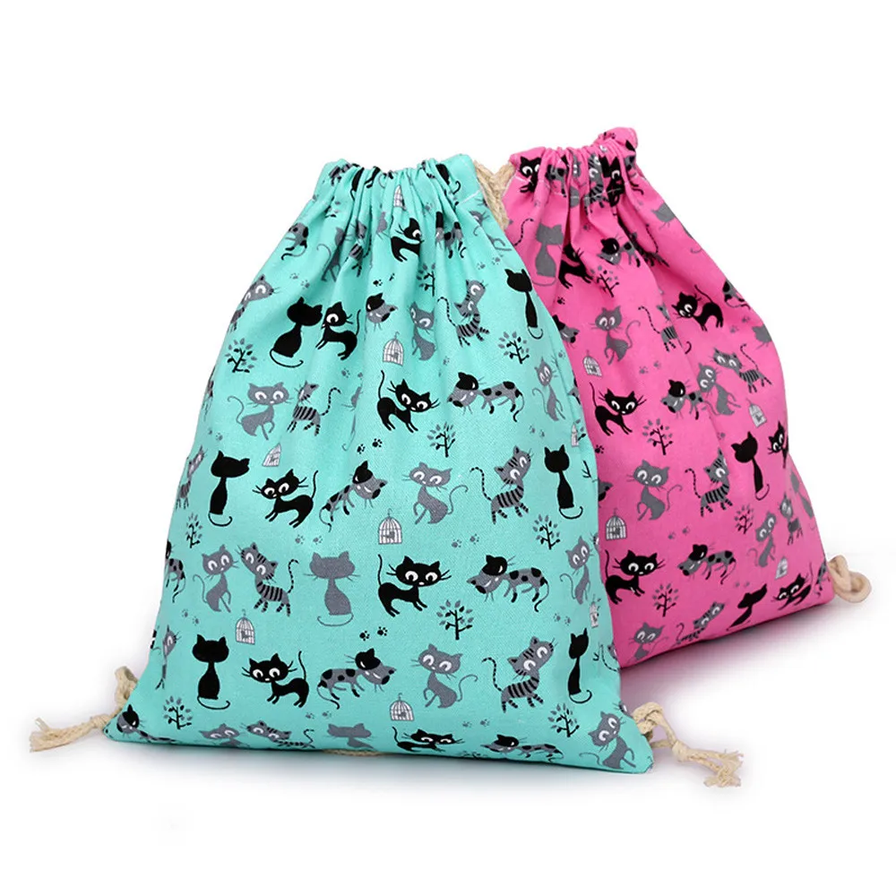 Canvas Drawstring Backpack Beach Travel Outdoor Pouch Bag Teenagers Fashion Women ## | Багаж и сумки