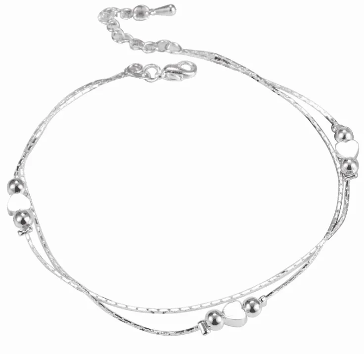 Браслет на лодыжку Женский из серебра 925 пробы|Анклеты| |