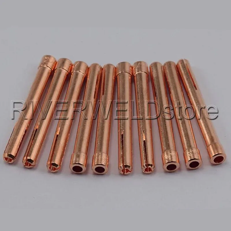TIG коллеты 10N24 3/32 &quot2 4 мм подходит сварочный фонарь SR PTA DB WP 17 18 26 серии 10PK|tig collet|tig