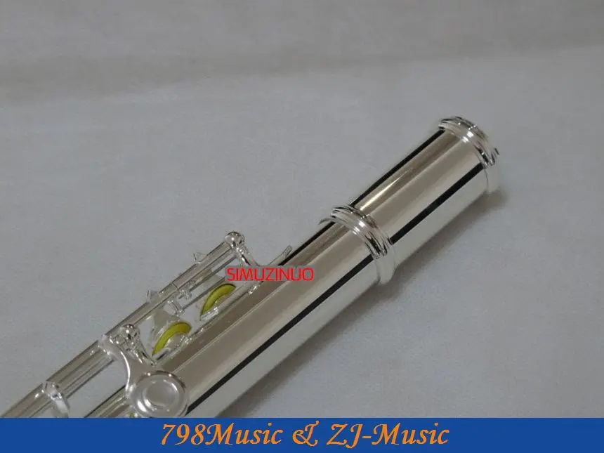 Новая флейта-ключи с серебристым напылением-закрыть отверстие-сплит-E-офсетная-G-C стопы