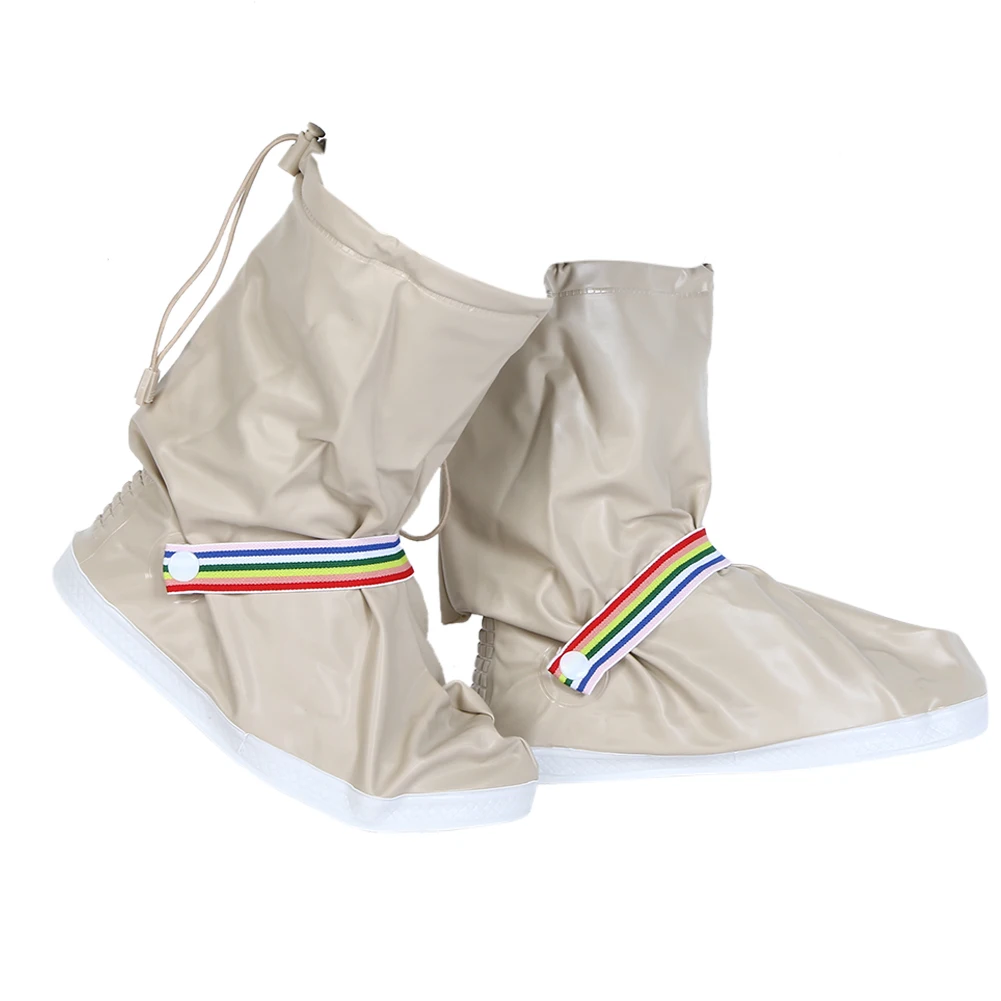 4 Color Waterproof Rain Shoes Cover Reusable Boots Flat Overshoes Slip Resistant