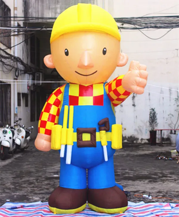 

Free shipping 3m high inflatable builder for advertising
