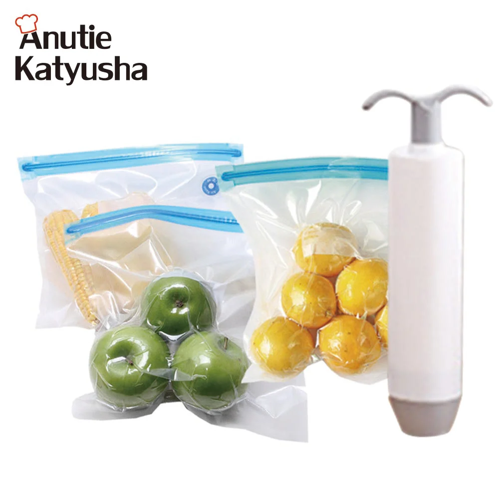 Buy Reusable Vacuum Bags & 1Pc Hand Vacuum Food Sealer