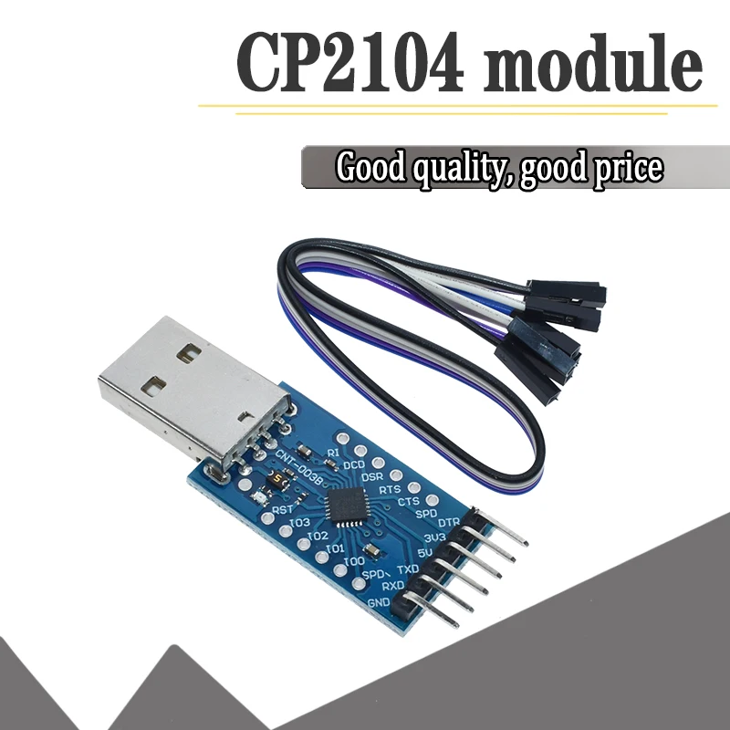 AEAK CP2104 USB 2,0 к ttl UART 6PIN модуль последовательный преобразователь STC PRGMR Замена CP2102 с кабелями Dupont