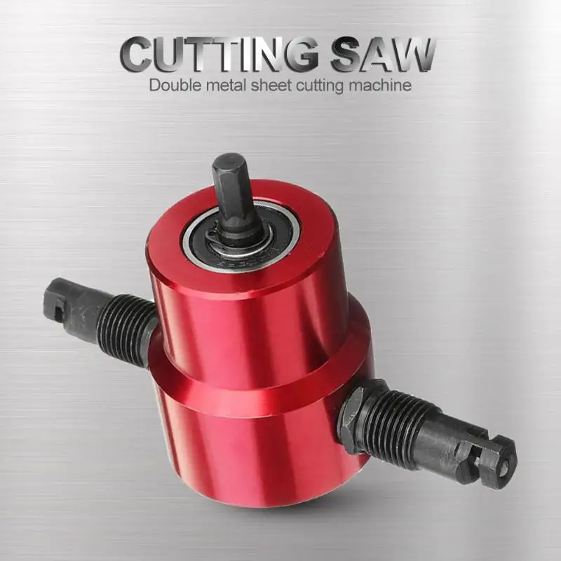 Double Head Metal Sheet Cutter Drill Attachment