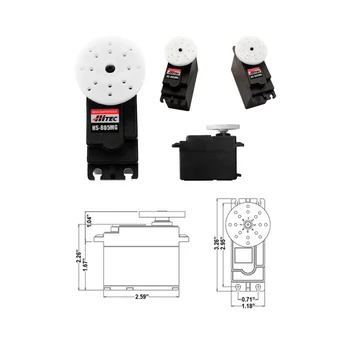 

Original NEW Hitec HS-805MG Mega Metal Gear Servo