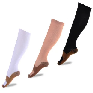 1 Pair Unisex Compression Socks Women Men Anti Fatigue Pain Relief Knee High Comfortable Travel Stockings