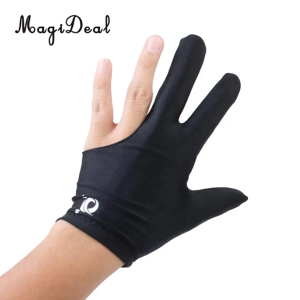 MagiDeal 6 Pieces Snooker Pool Cue Tip Table Billiard Chalk cube + 10pcs 3 Finger Billiards Glove