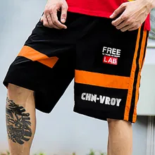 Мужские брюки с принтом на весну и лето пляжные шорты для серфинга с эластичной талией свободные прямые шорты средней длины W30408