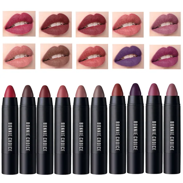 Lipstick Kit Matte Lip Stick 10/8/6/4pcs Waterproof Nutritious Velvet