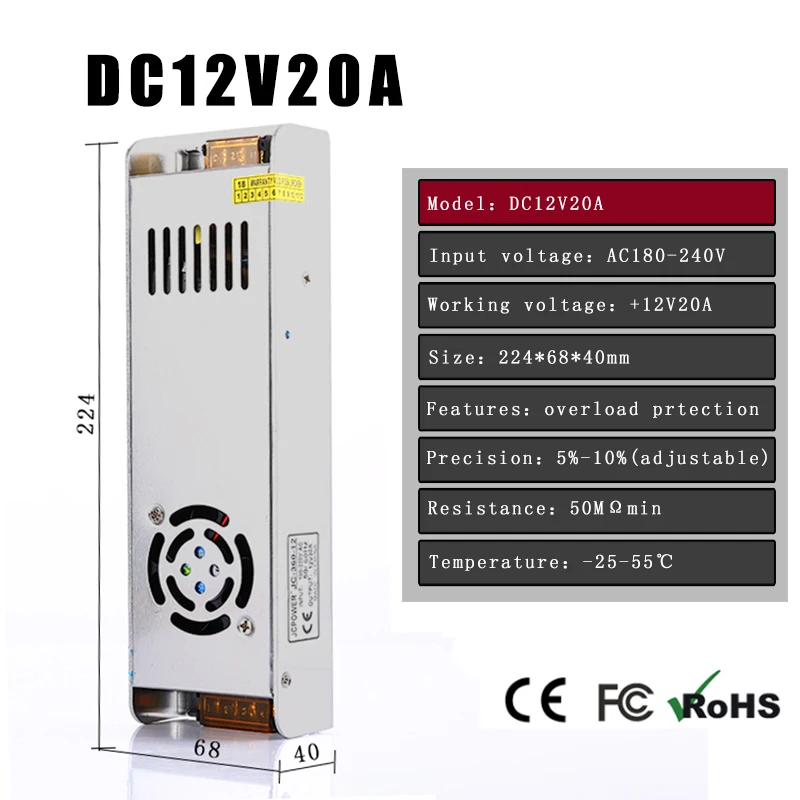 12V20A