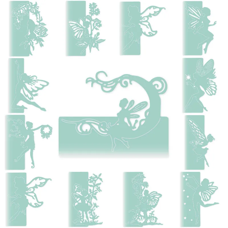

Swovo 12 Styles Flower Fairy Frame Metal Cutting Dies Stencils for DIY Scrapbooking Craft dies Cards Making Decorative Embossing