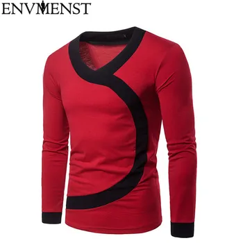 

Envmenst 2018 Men's Sweatshirts Fashion Cotton Men Hoodies Cool Printed Sweatshirts Men Clothing Solid Color