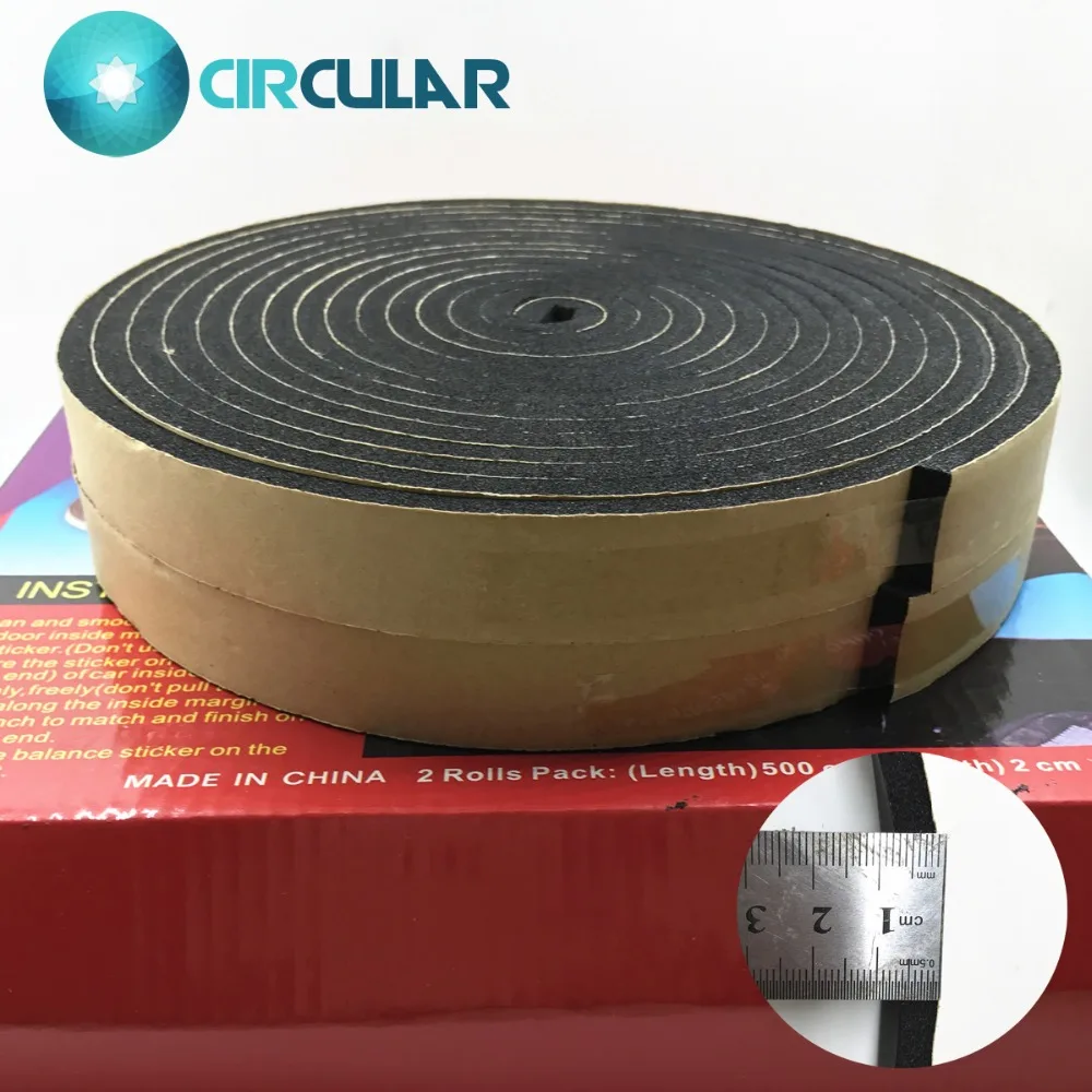 

Self Adhesive Sound Heat Insulation Car Door Seal Cotton Strip High Quality 5mm Thickness Multi-area Deadener Tape