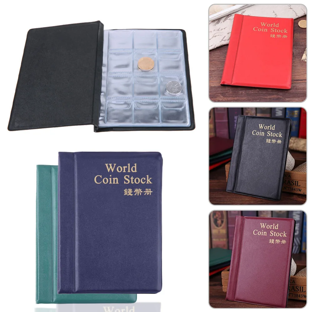 

120 Pockets Coin Photo album 10 Pages Russian DIY Album Holder Collection Book Pockets Storage Collection Book Coin Holder