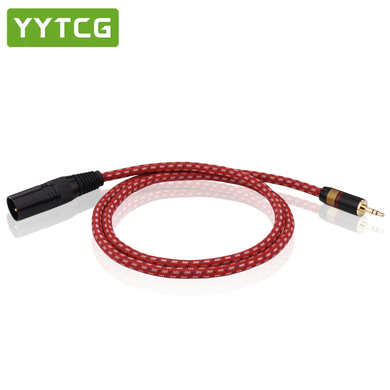 YYTCG высококачественный стерео джек 3 5 мм к XLR папа контактный аудио кабель для iphone