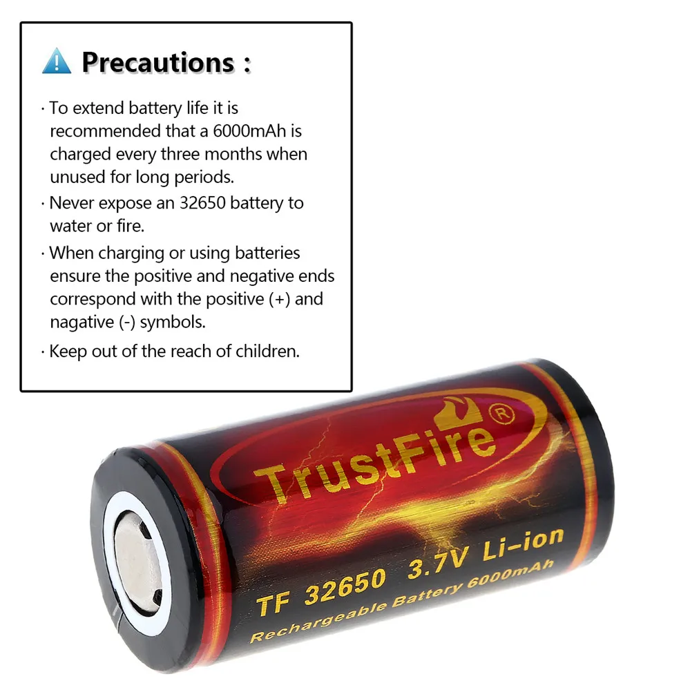 TrustFire 6000mah 3 7 V Bateria 32650 литий ионная аккумуляторная батарея с печатной платой