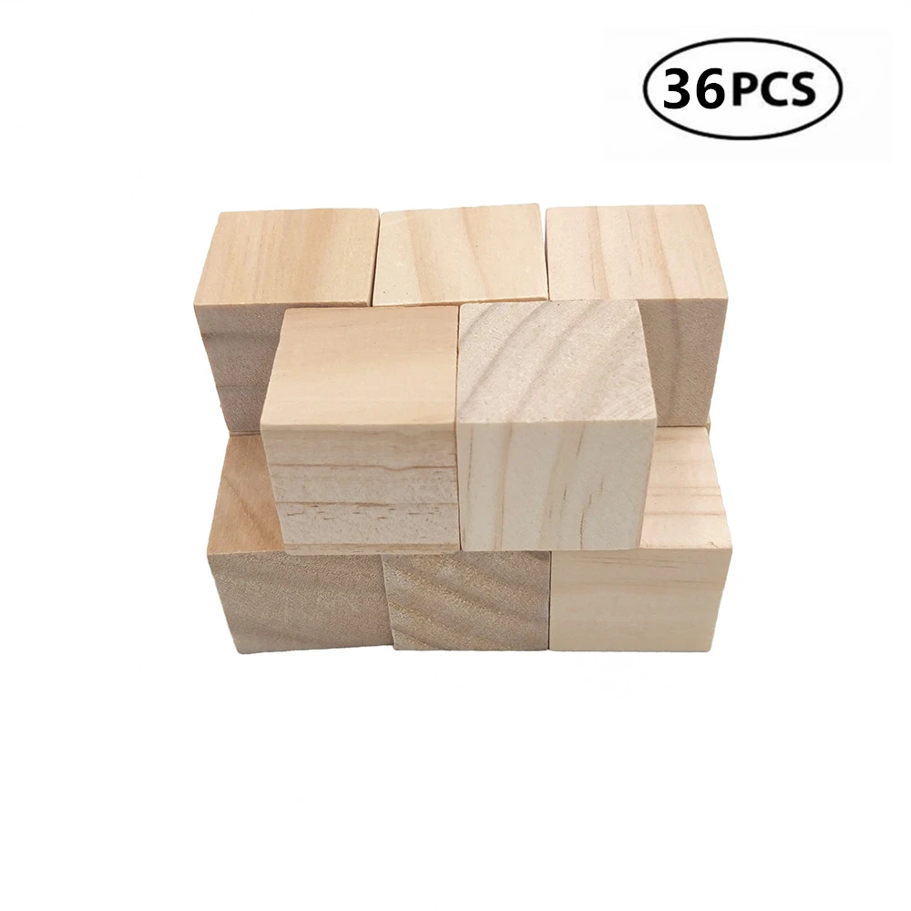 blank wooden cubes