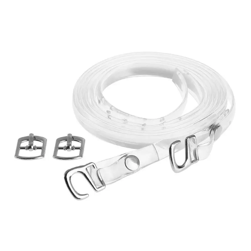 

1 Pair Shoe Accessories Invisible Elastic Silicone Transparent Shoelaces Silicone High Heel Clear Shoe Laces Transparent Shoelac