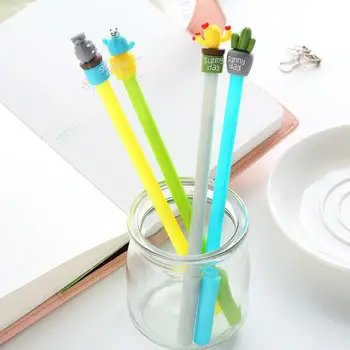 

0.35mm Lovely Peach Sir Cactus Gel Pen Signature Pen Escolar Papelaria School Office Supply Promotional Gift