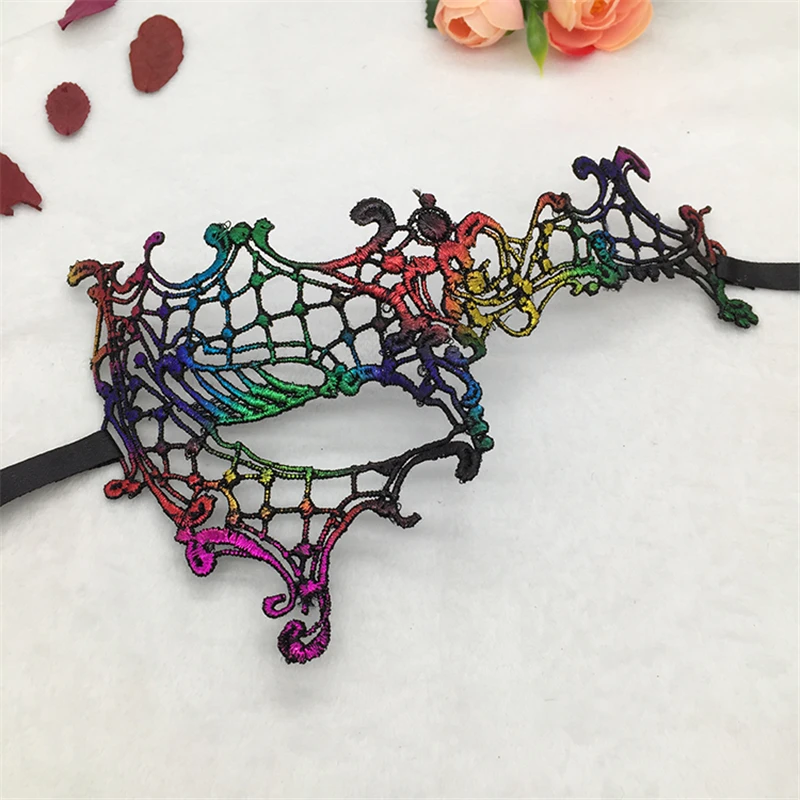 

Single Eye Hollow Out Sexy Lace Masquerade Masks for Carnival Halloween Ball Party Masks Fancy Dress Festive Party Supplies #10