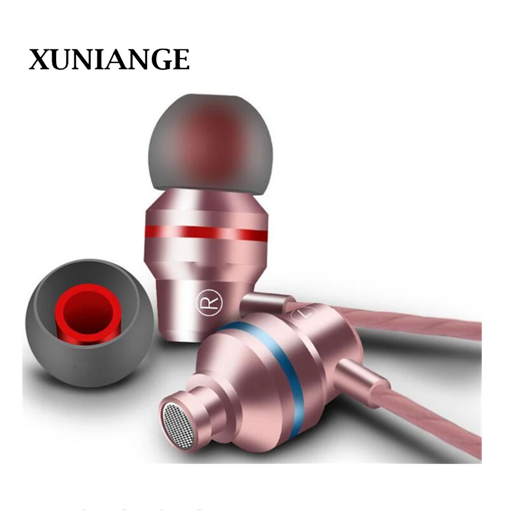 XUNIANGE Stereo Bass Earphone Headphone with Microphone Wired Gaming Headset for Phones Samsung Xiaomi Iphone Apple ear phone