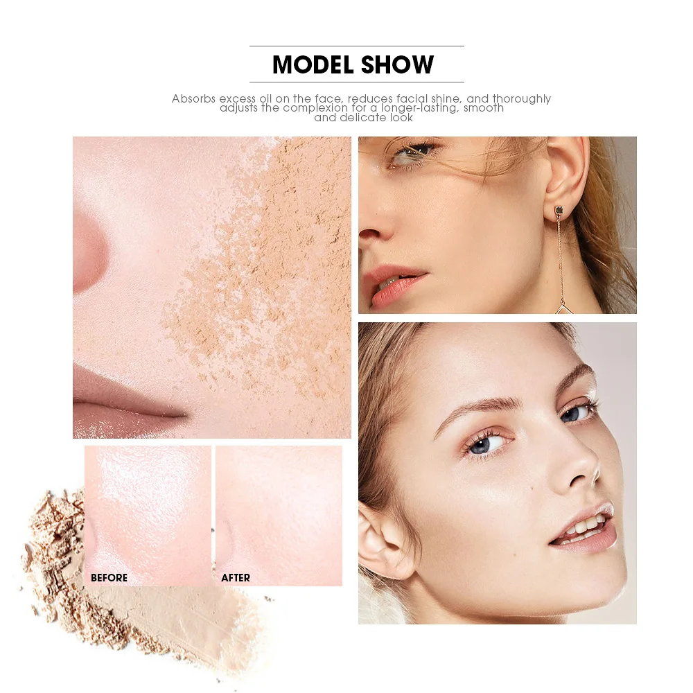 HENLICS Make UP Set 2 шт./компл. Отделка Макияж Loose Powder + Face Primer масло для лица Управление