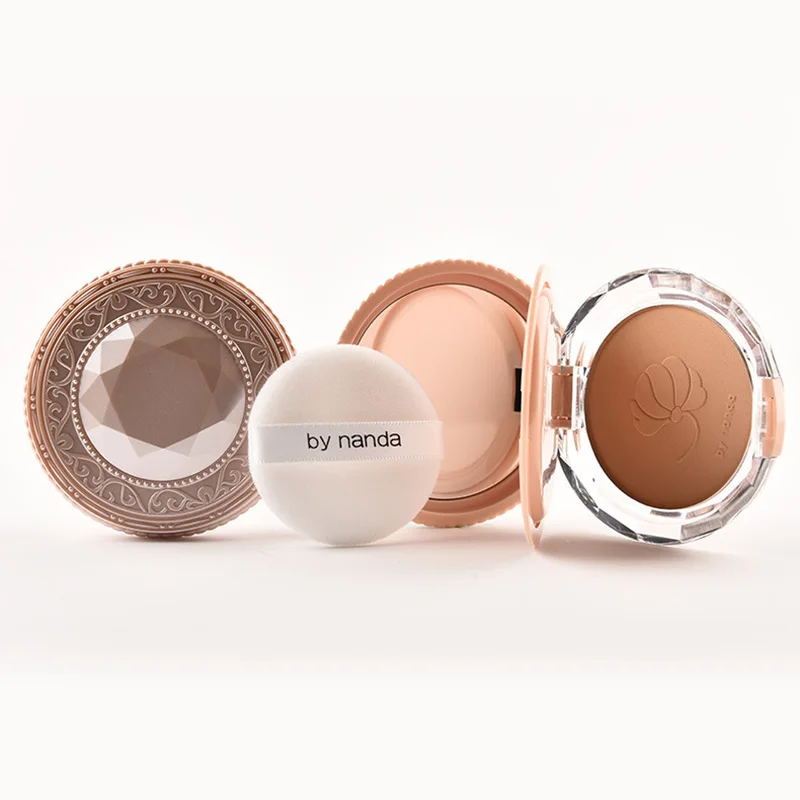

Natural Oil-control Pressed Powder Face Powder Makeup Foundation Skin Brighten Facial Skin Care Makeup Tools