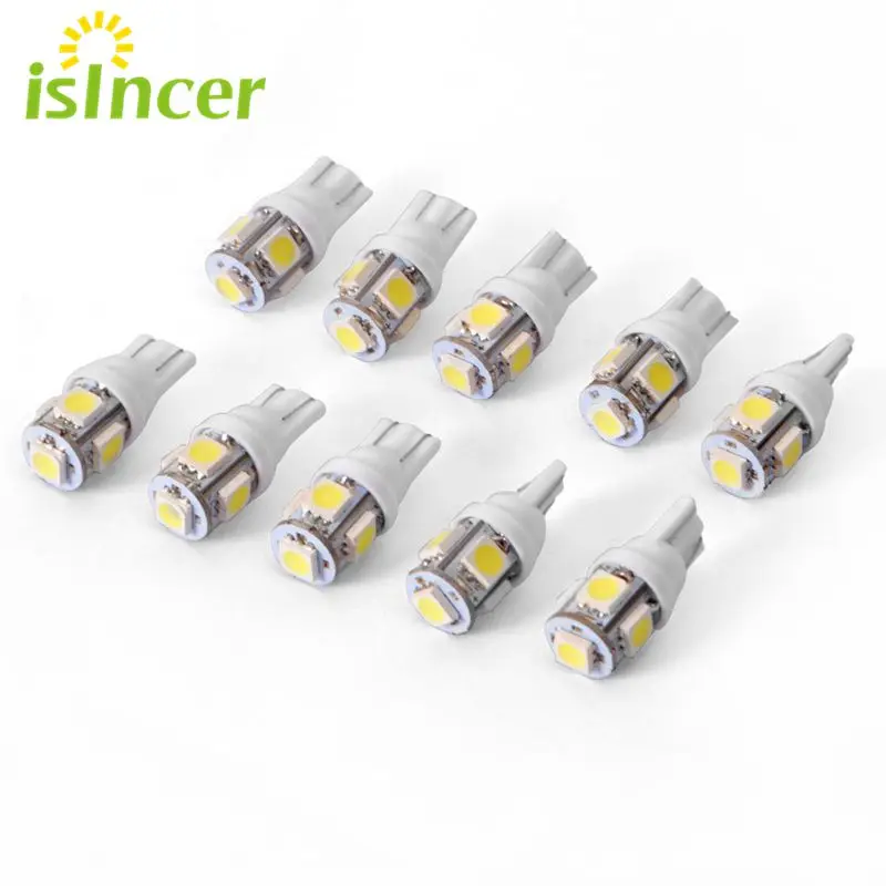 

10PCS Signal Lamp T10 Led Car Bulb W5W 194 168 Led Light Bulb Clearance Light Parking Light Indicator Reading Lamps 12V