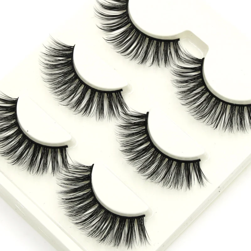 

YOKPN D-2 Natural Long Lashes Criss cross Messy 3D Stereo Multi-layer False Eyelashes Performance Banquet Makeup Fake Eyelashes