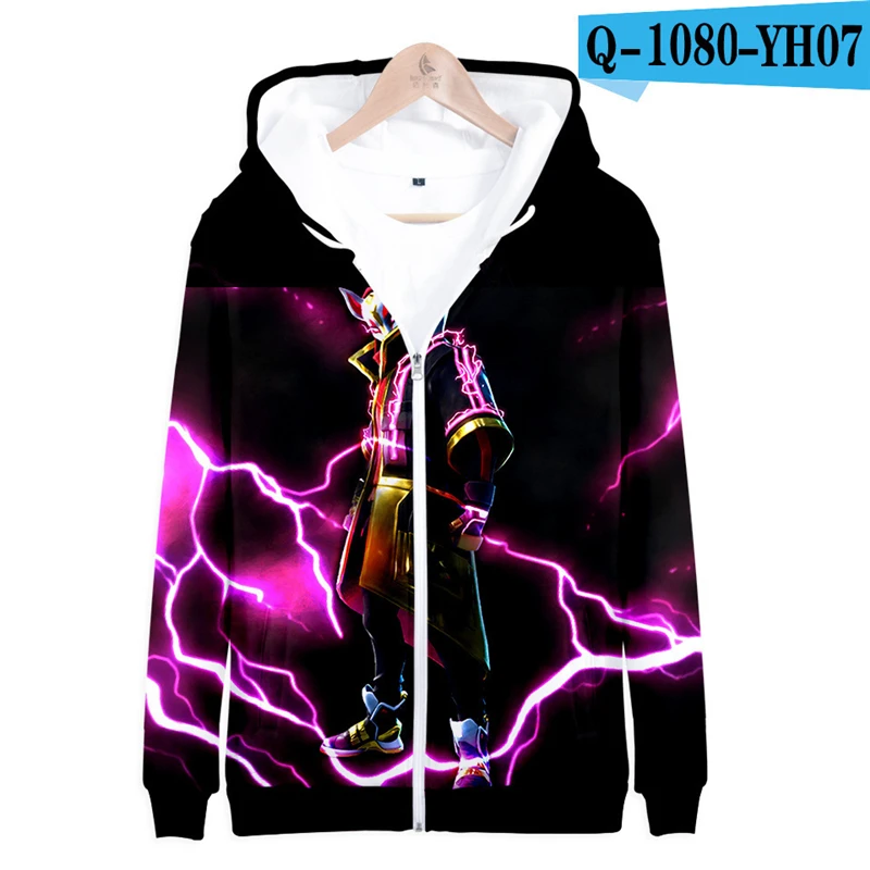 

Fortnit Battle Royale Zipper Sweatshirt Battle Royale Sweatshirt Pullover Women Clothes Men 3D Print Children Clothing Fortnight