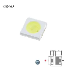 Холодный белый 3535 SMD светодиодный ТВ ПОДСВЕТКА 1W 3 V-3,7 V 300ma 85lm Быстрая по AliExpress авиапочтой