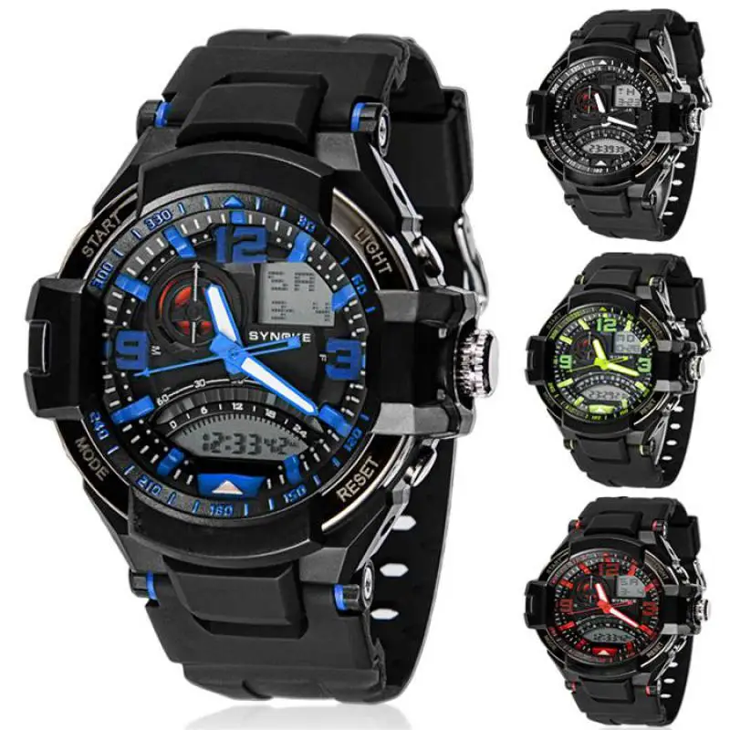 

Mens Sports Watches Multi Function Military Digital LED electronic watch Waterproof Men's Sports Military Wrist Watch