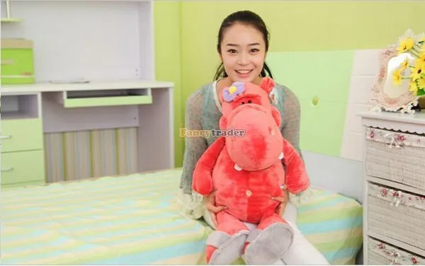 Fancytrader 1 pc 31'' 80cm Lovely Giant Stuffed Soft Plush Cute Hippo, 2 Colors, Free Shipping FT50629 (13)